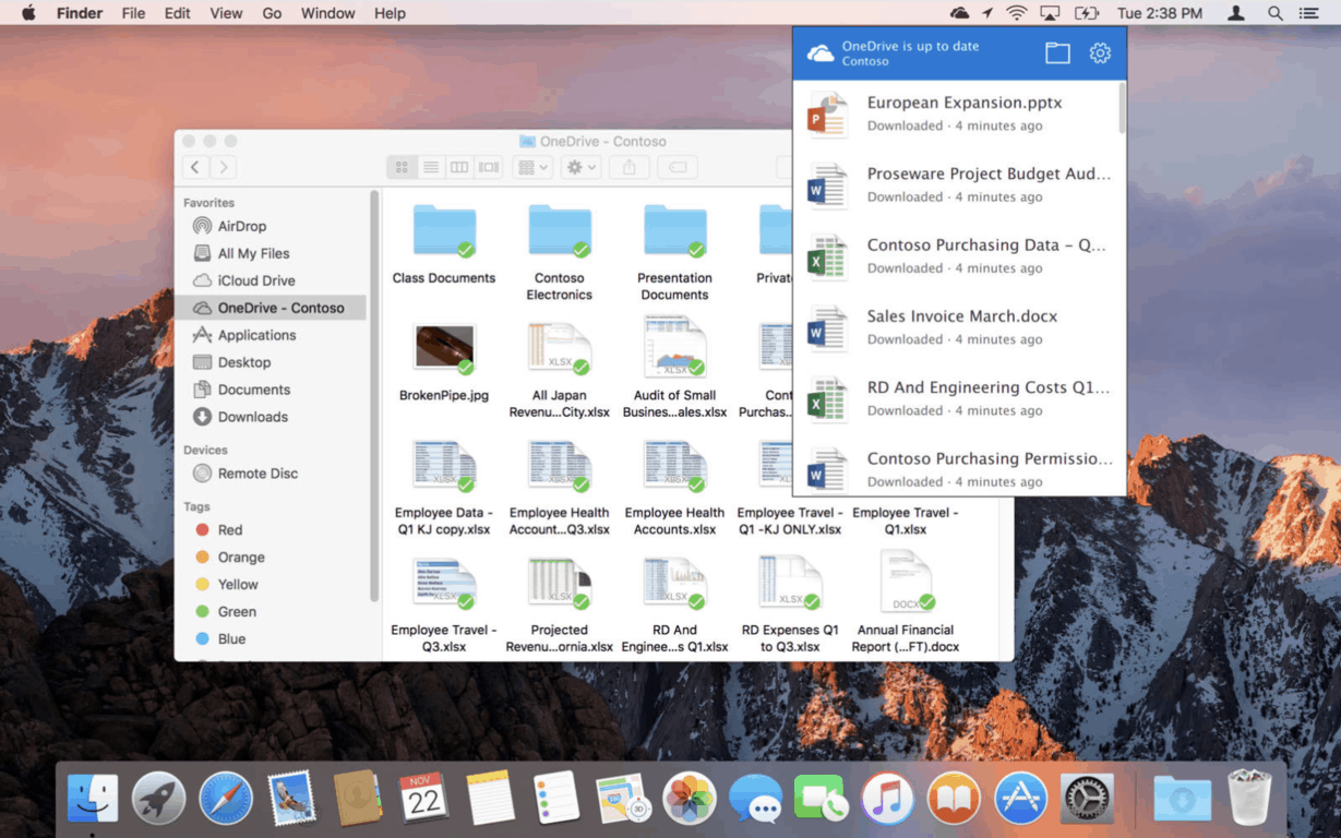 onedrive for mac sync